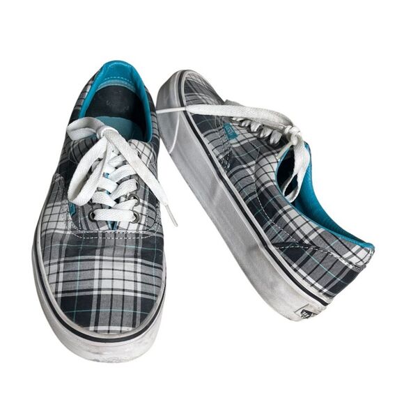 VANS Plaid Skate Sneakers Skater Shoes Black White Plaid Womens Size 9 Mens 7.5 - Picture 8 of 8